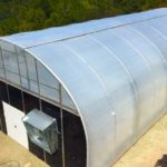 Newly Constructed Greenhouse with Cooling System and Light Deprivation